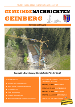 Geinberger Gemeindenachrichten April 2024