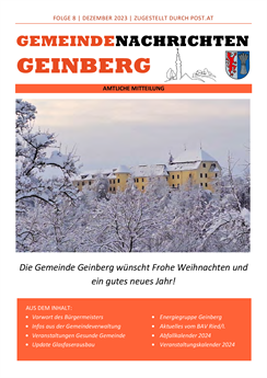 Geinberger Gemeindenachrichten Dezember 2023